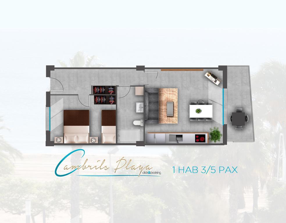 Apartamentos Cambrils Playa Spa Стая снимка